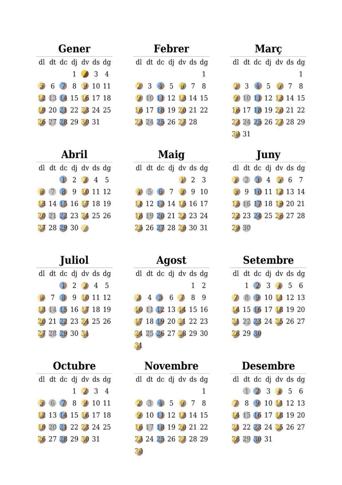 Calendari Porta a Porta (excepte Berga)